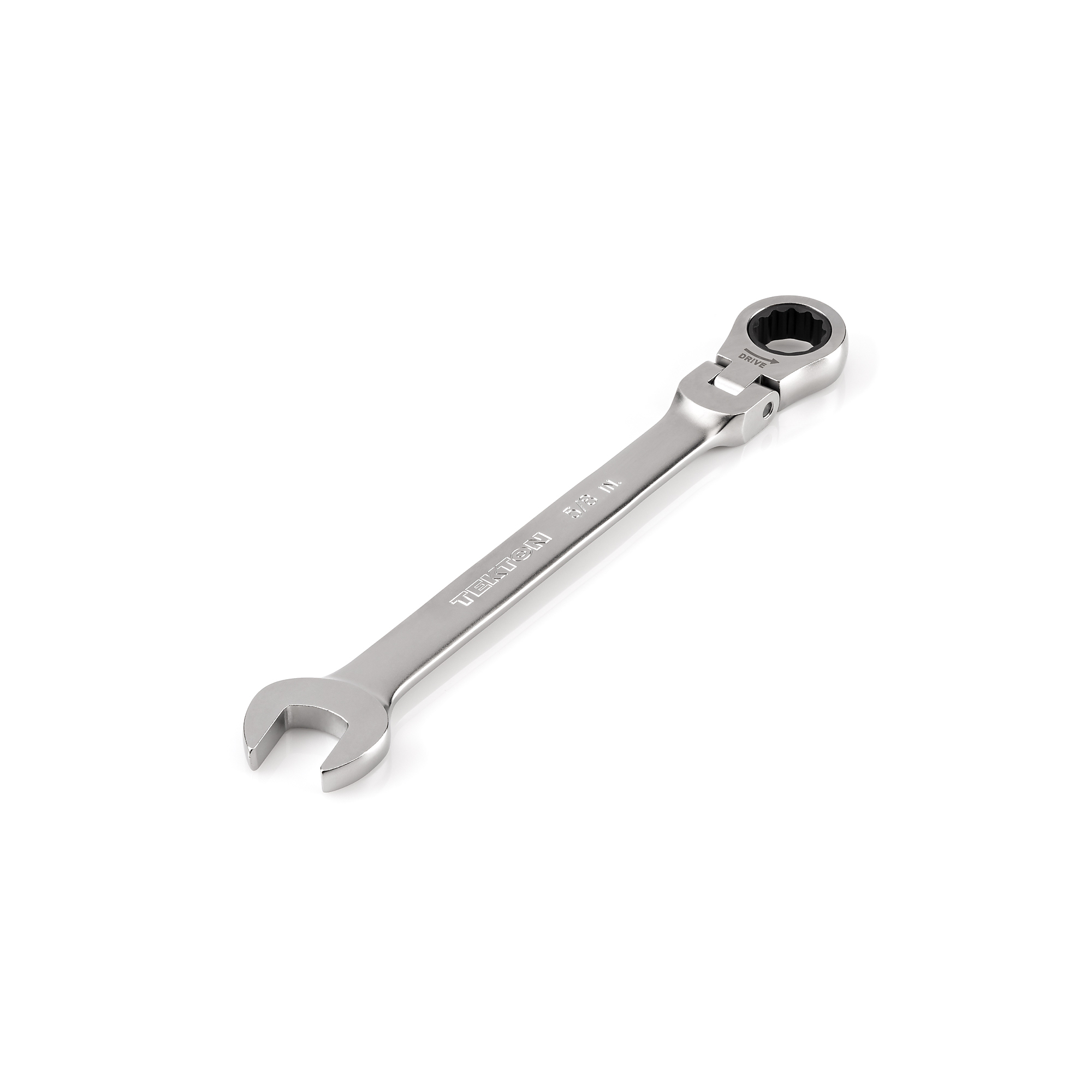 TEKTON 5/8 Inch Flex Head 12-Point Ratcheting Combination Wrench | WRC26316